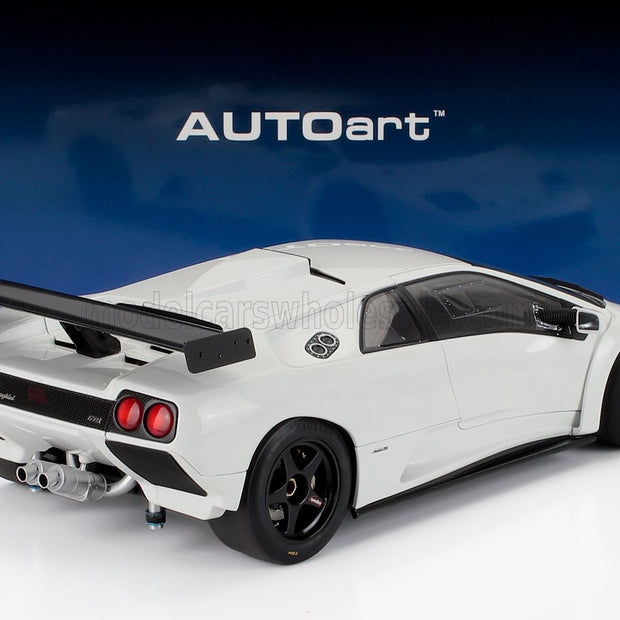 Lamborghini Diablo GTR 1999 Hvit - Modellbil 1:18