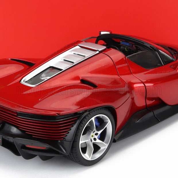 Ferrari Daytona SP3 Open Roof Rød - Modellbil 1:18