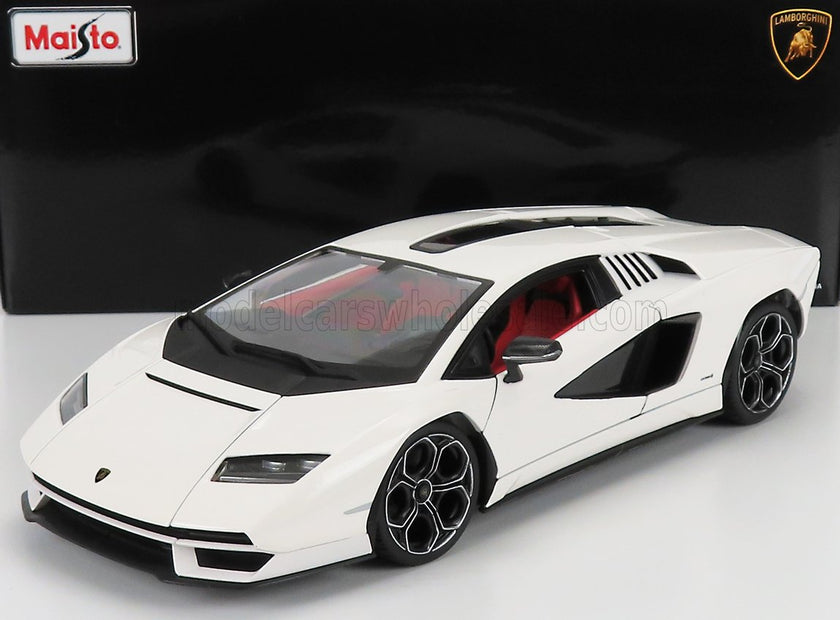 Lamborghini Countach LPi 800-4 2021 Hvit - Modellbil 1:18