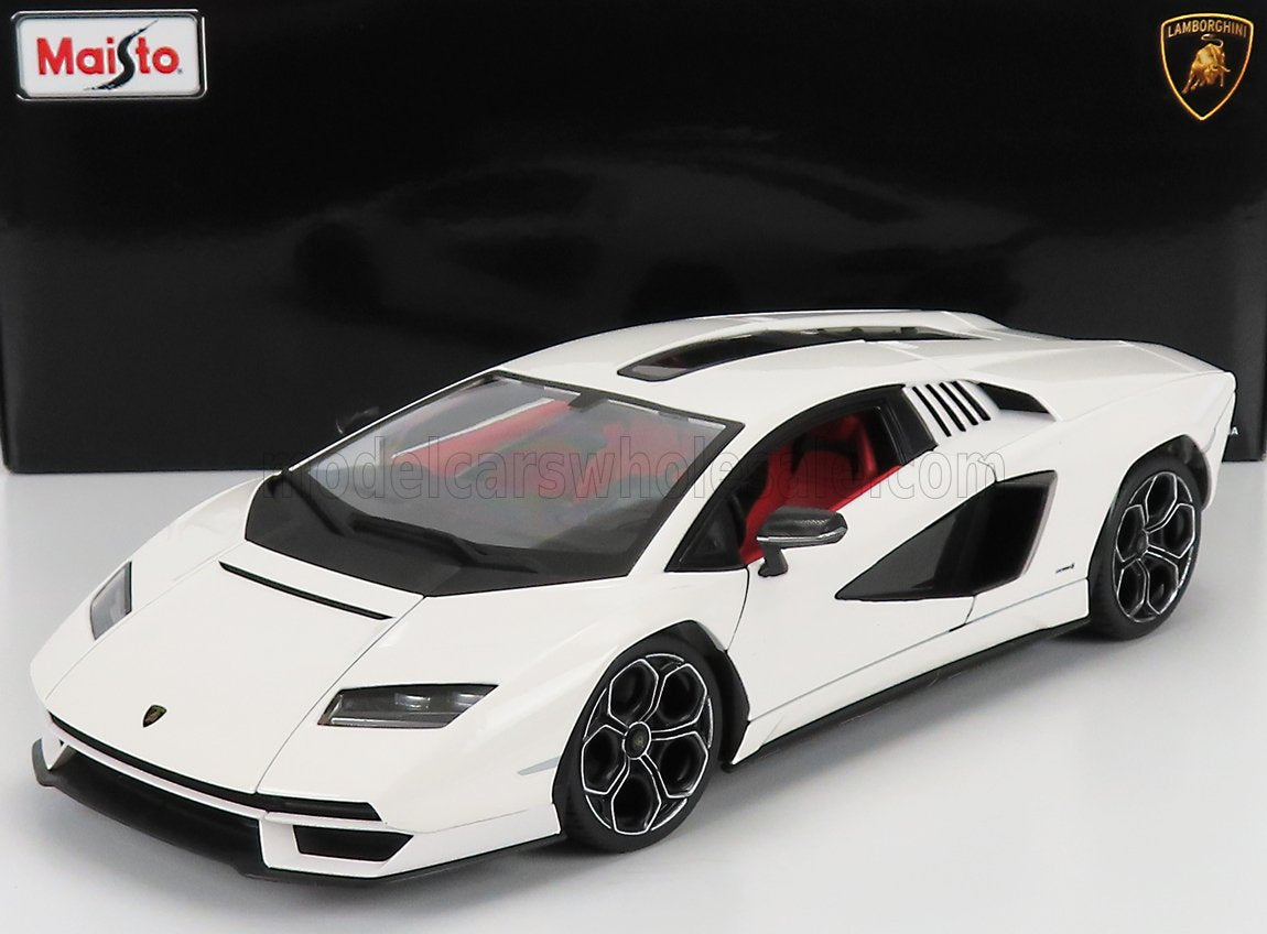 Lamborghini Countach LPi 800-4 2021 Hvit - Modellbil 1:18