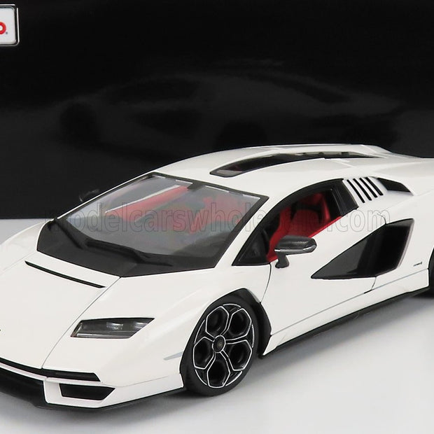 Lamborghini Countach LPi 800-4 2021 Hvit - Modellbil 1:18