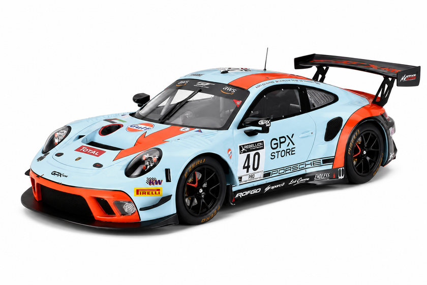 Porsche 911 991-2 GT3 4.0L TEAM GPX Racing GULF N 40 24H SPA 2020
